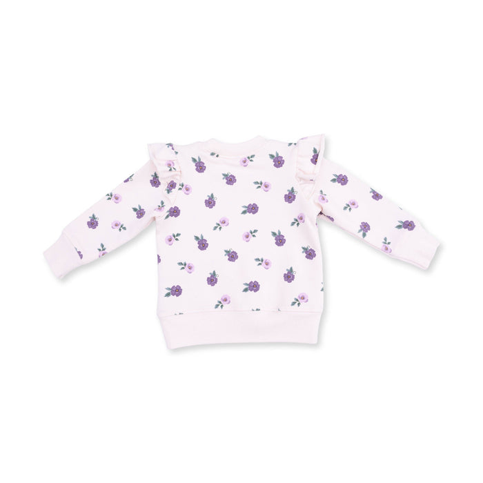 Violetta Floral Ruffle Sweatshirt + Legging Set