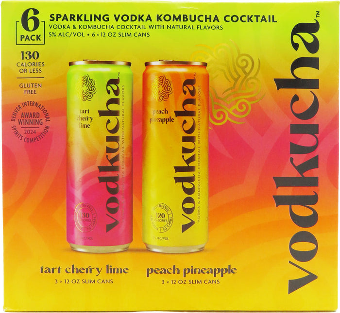 Vodkucha Sparkling Vodka Kombucha Cocktail 6pk