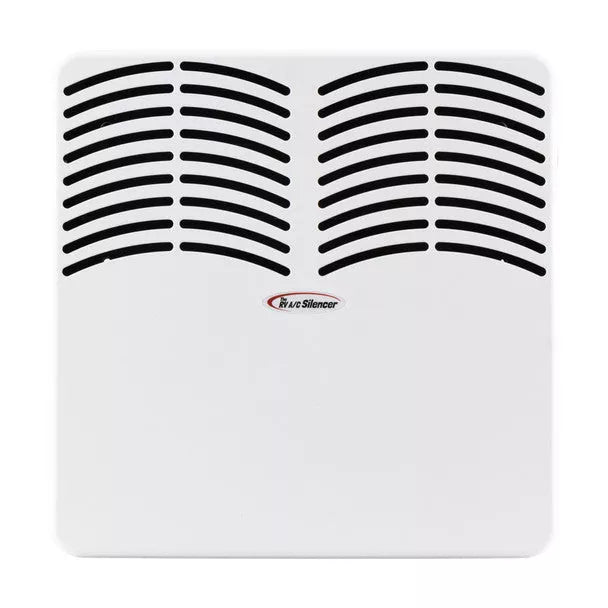 White WackO Products Coleman Mach RV AC Silencer CA200 with Curved Vents - Front View | United RV Parts