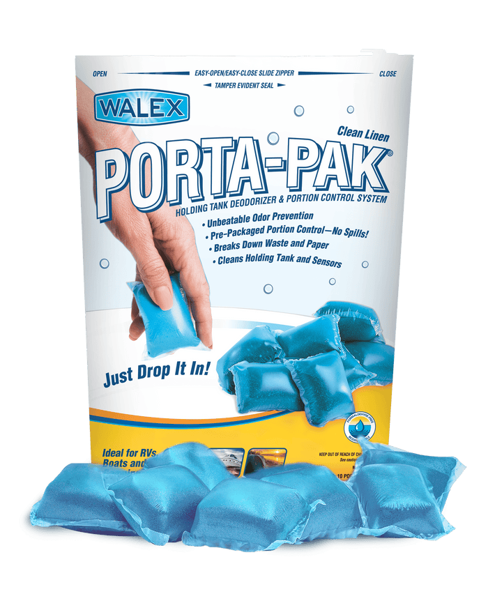 Blue Walex Porta-Pak RV Toilet Deodorizer Packets - Product Display | United RV Parts