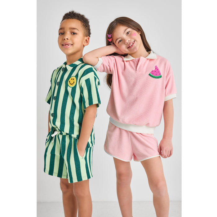 Watermelon Terry Polo