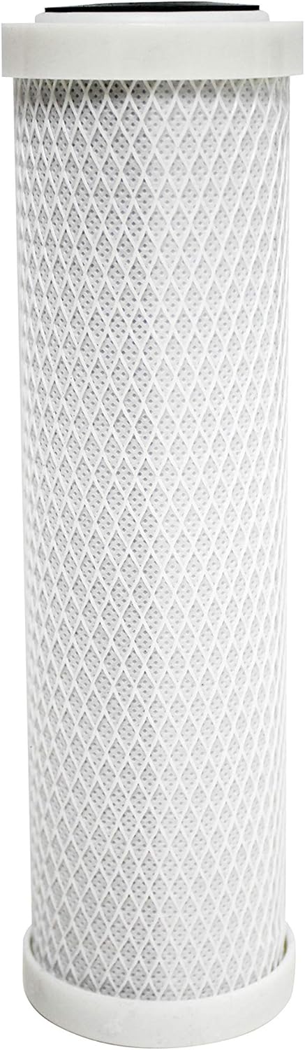 White Carbon Block RV Water Filter Cartridge - Side Profile CCI-10-CA | United RV Parts