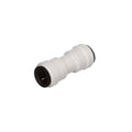 White Plastic AquaLock 1/2" CTS Coupling - Angled View | United RV Parts