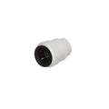 White Plastic AquaLock End Cap - Angled View | United RV Parts