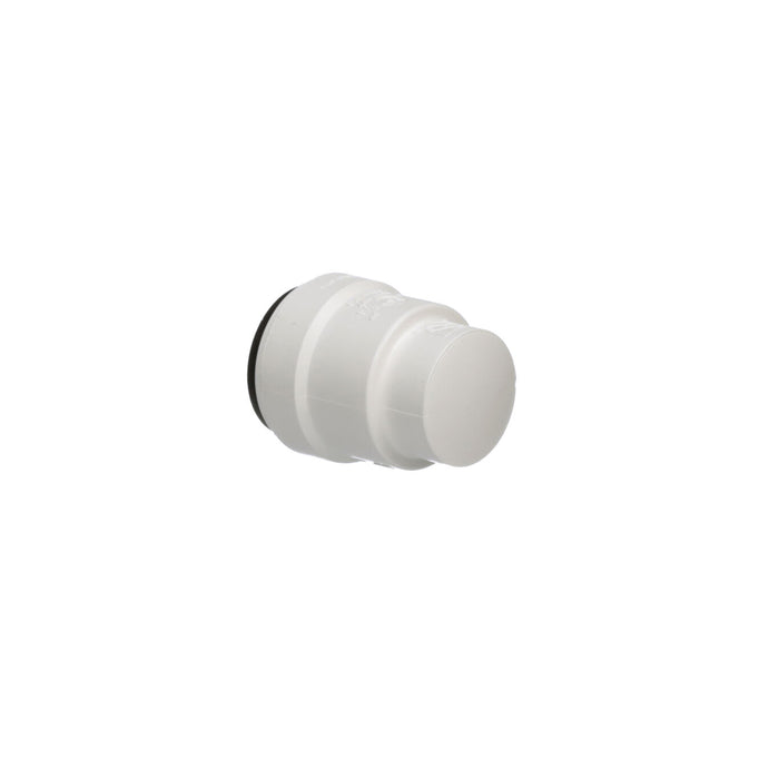 White Plastic AquaLock End Cap - Three Quarter View | United RV Parts