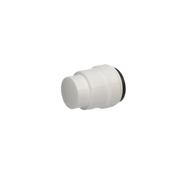 White Plastic AquaLock End Cap - Side Angle | United RV Parts