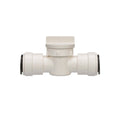 White Plastic Watts AquaLock 1/2 Inch CTS Straight Valve - Front View | United RV Parts