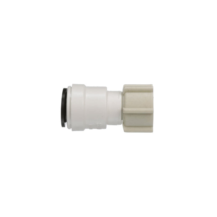 White Plastic AquaLock Female Adapter - Side View | United RV Parts