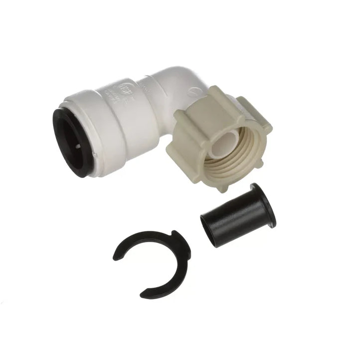 White Plastic Female Swivel Elbow Kit - Exploded View | United RV Parts