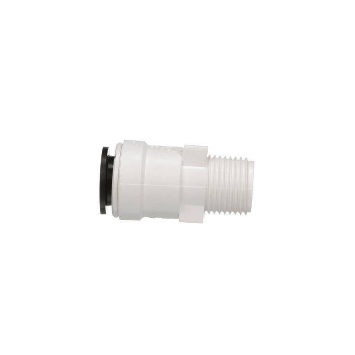 White Plastic 1/2 Inch CTS NPT Male Adapter - Side Profile | United RV Parts