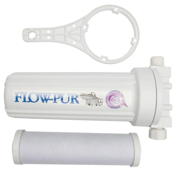 White Flow-Pur RV Water Filter System Components - Product View | United RV Parts