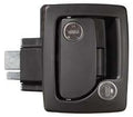Black RV Entry Door Lock - Front View | United RV Parts