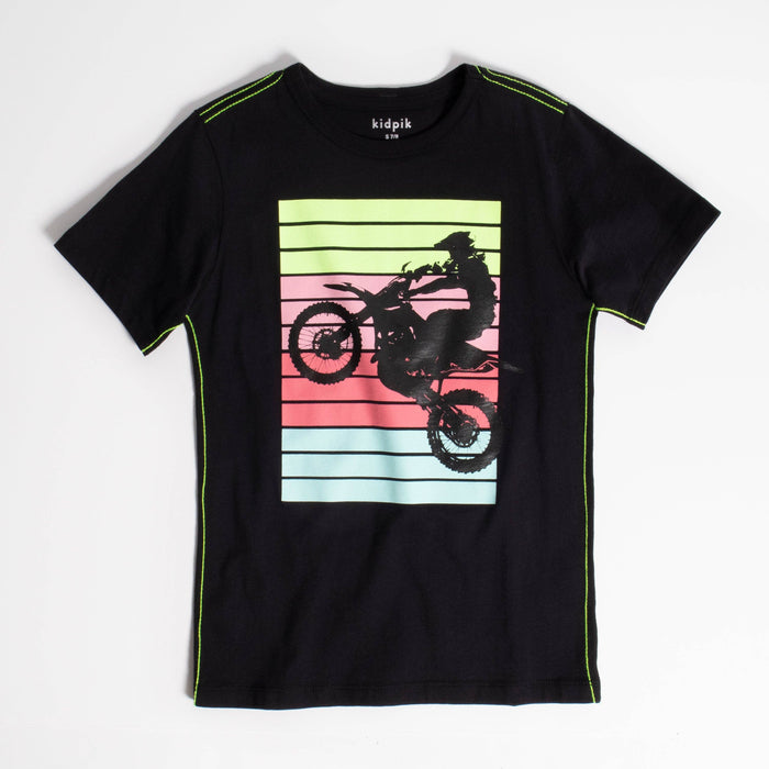 Wheelie Contrast Stitch Tee