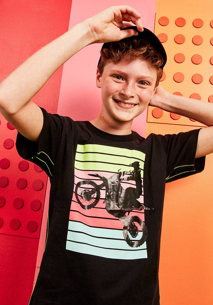 Wheelie Contrast Stitch Tee