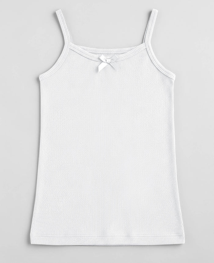 White Ribbed Cami Top