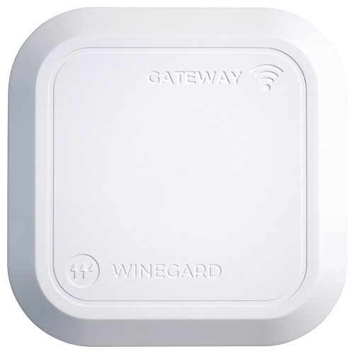 White Winegard Gateway 4G Router - Front View with WiFi Icon | United RV Parts