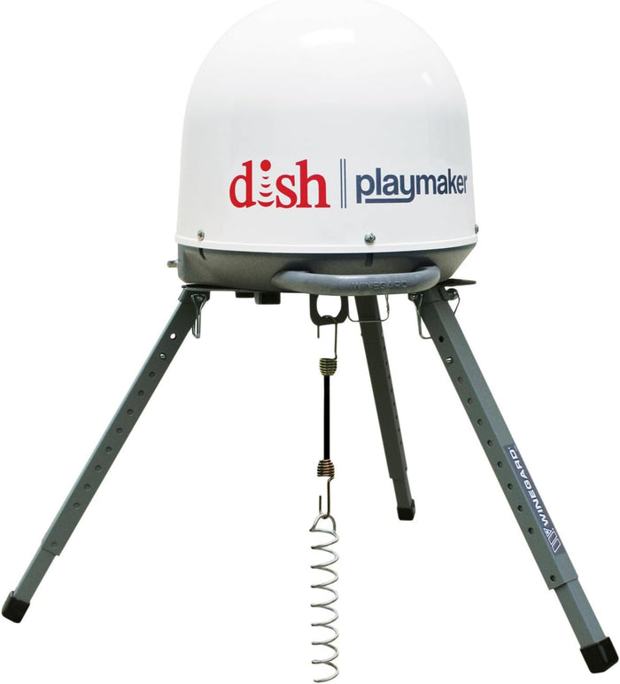 Winegard Satellite Antenna on TR-1518 Tripod Mount - Front View | United RV Parts