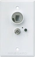 White Winegard RV-7042 Power Supply Wall Plate - Front View | United RV Parts
