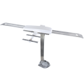 White Winegard Sensar IV RV TV Antenna with Wingman - Side View | United RV Parts