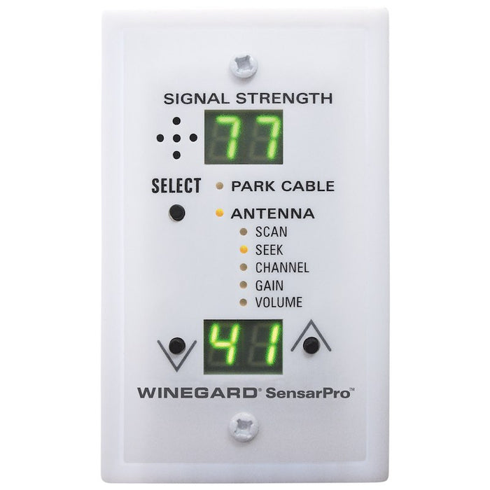 White Winegard SensarPro RV Signal Strength Meter RFL-342 Front View | United RV Parts