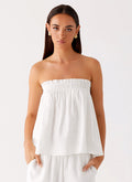 Wynter Babydoll Top White 4 Peppermayo
