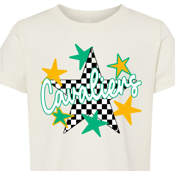Youth Cavaliers Checkered Star T-shirt