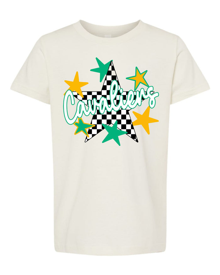 Youth Cavaliers Checkered Star T-shirt