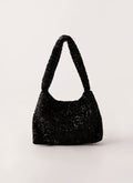 Zinzi Sequin Shoulder Bag - Black